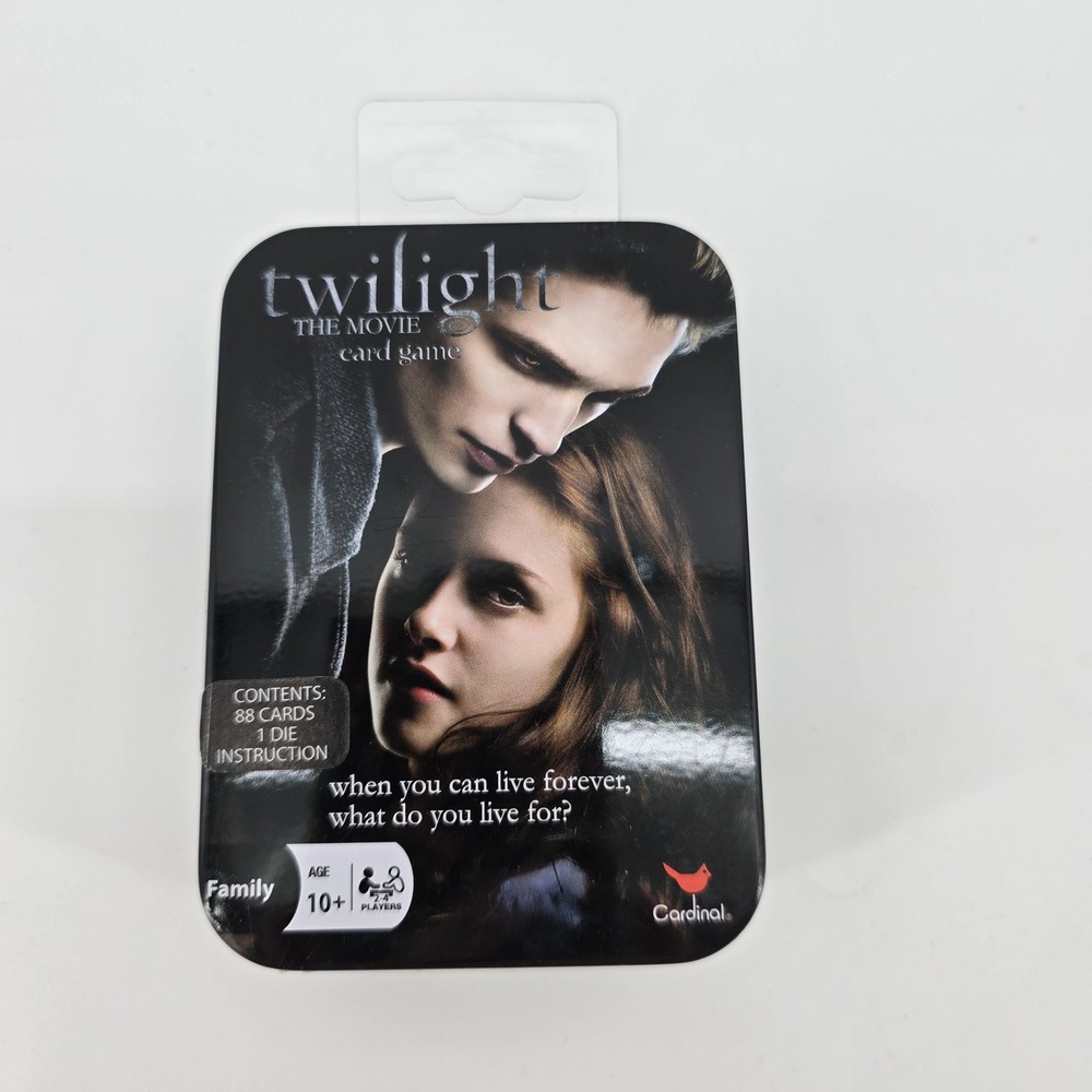 Twilight The Movie Card Game Cardinal Industries Collector Tin Black New Sealed